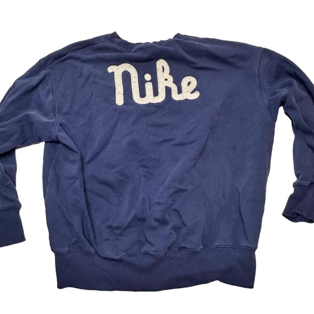 Nike Embroidered Mens Crewneck Cotton Sweatshirt Size Medium
